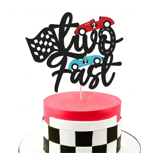 Two Fast Cake Topper