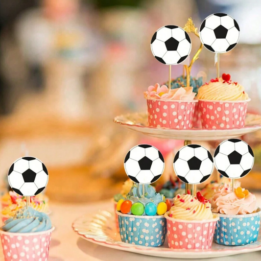 24pcs Football Theme Cupcake Topper