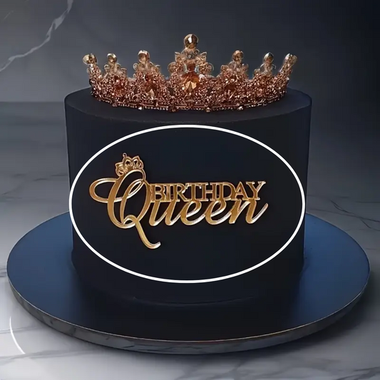 1pcs Golden Crown Birthday Cake Topper