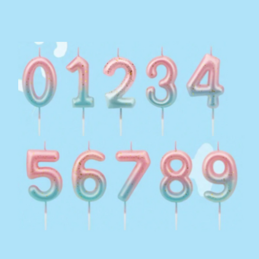 Mermaid Theme Number Candle