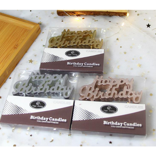 Happy Birthday Letter Candles