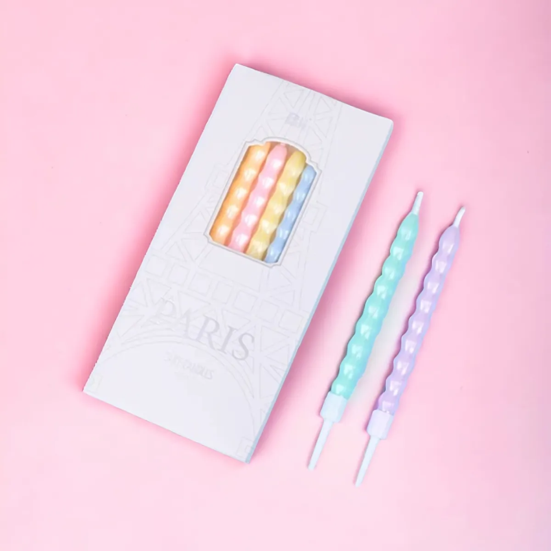 6pcs Pastel Color Birthday Candle