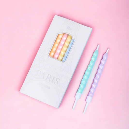 6pcs Pastel Color Birthday Candle