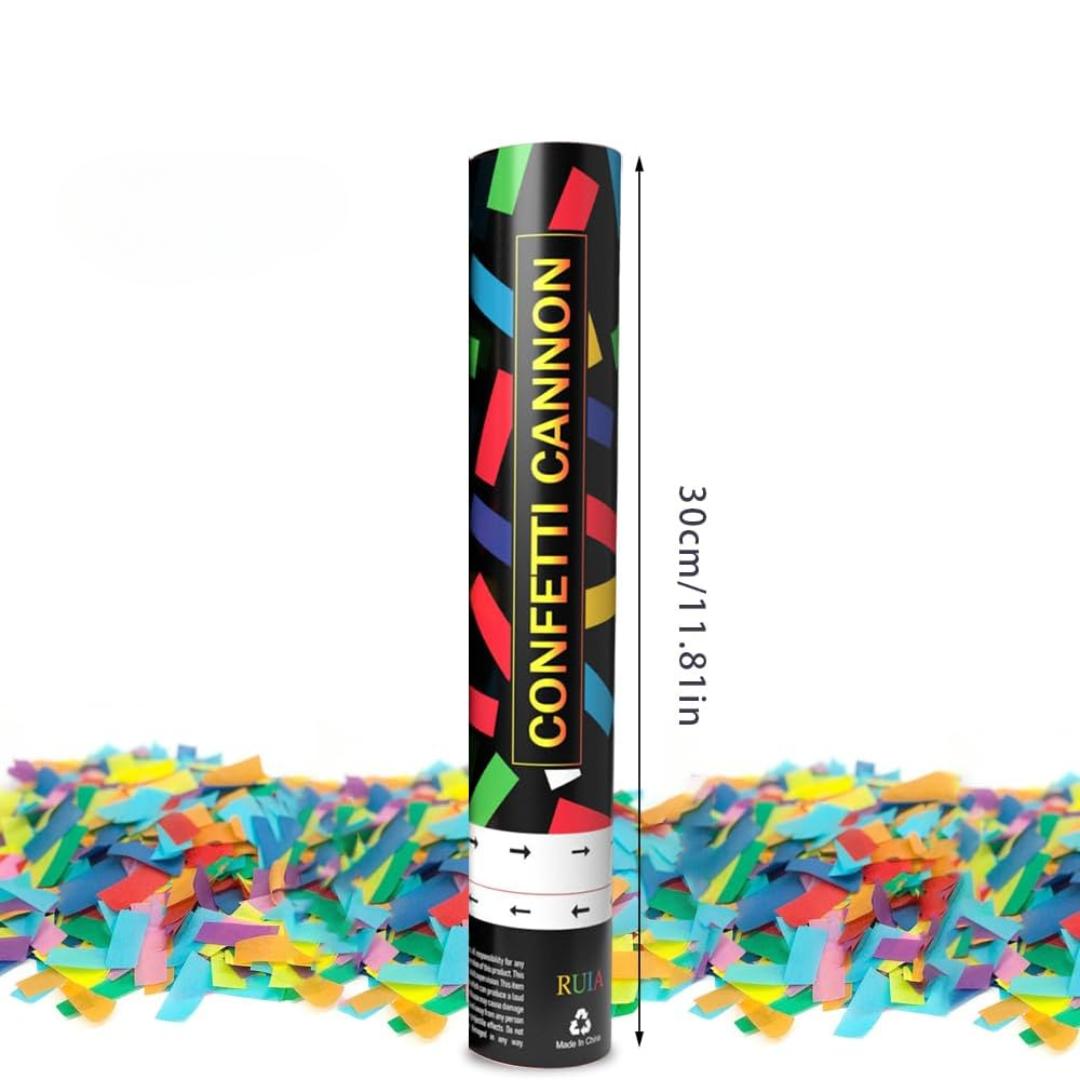 30cm Biodegradable Confetti Cannons Party Poppers
