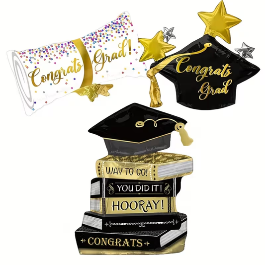 3pcs Graduation Set Foil Balloon