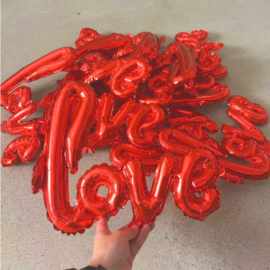 54cm Mini Red Love Foil Balloons