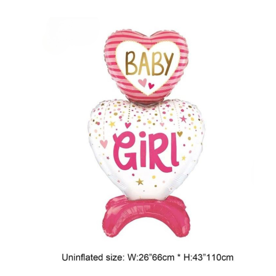 Pink Heart Shaped Letter Graphic Decorative Balloon