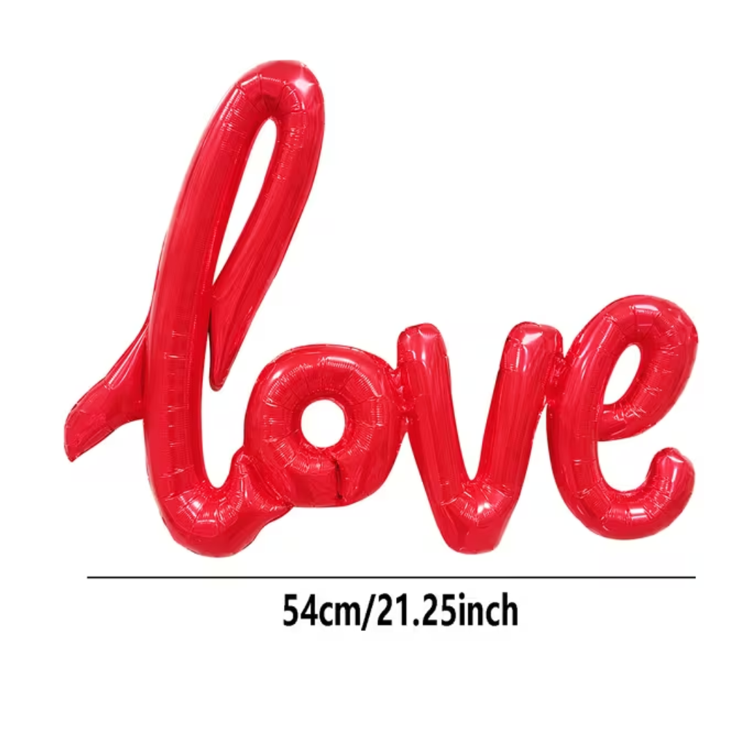 54cm Mini Red Love Foil Balloons