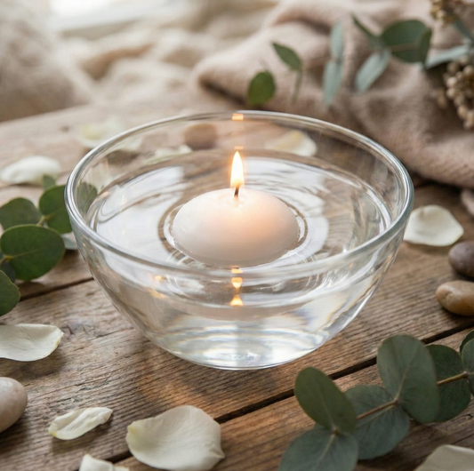 White Floating Candle