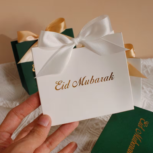 1pcs White Eid Mubarak Gift Box