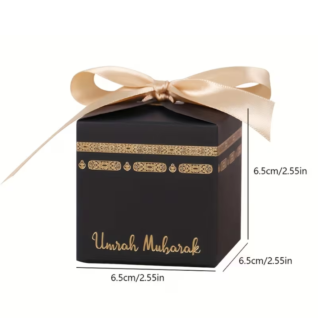 1pcs Black Umrah Mubarak Gift Box