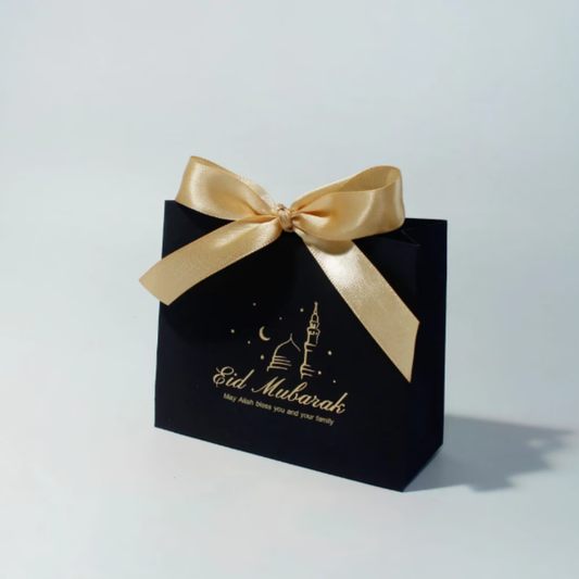 1pcs Black Eid Mubarak Gift Box