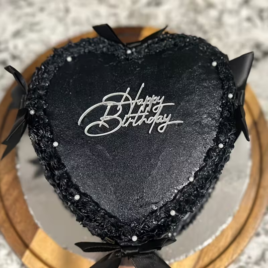 1pcs Silver Happy Birthday Cake Topper