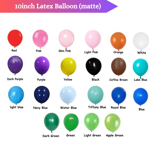 10inch matte Latex Balloon