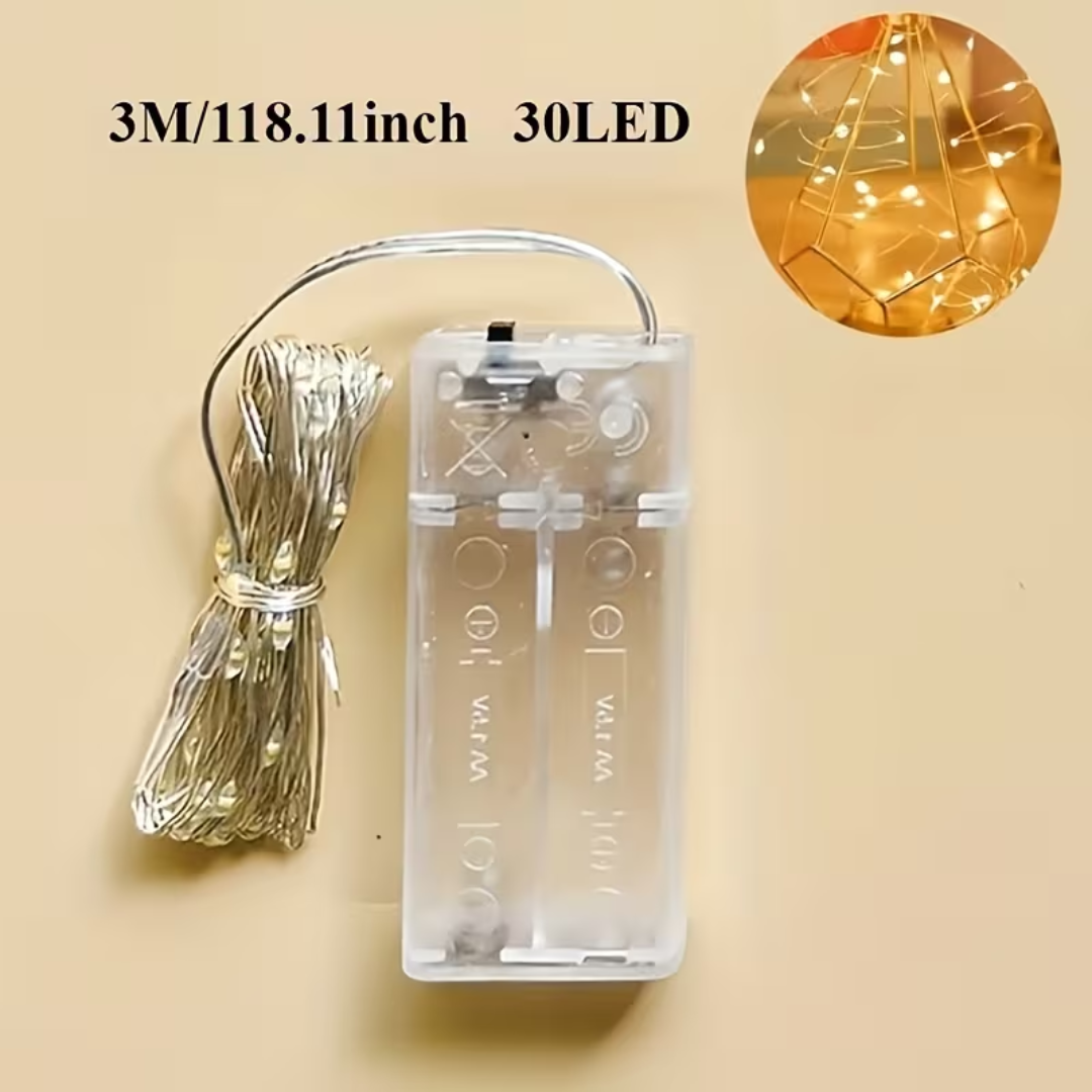 1pcs 3m/9.84ft 30 LED Battery Powered String Lights