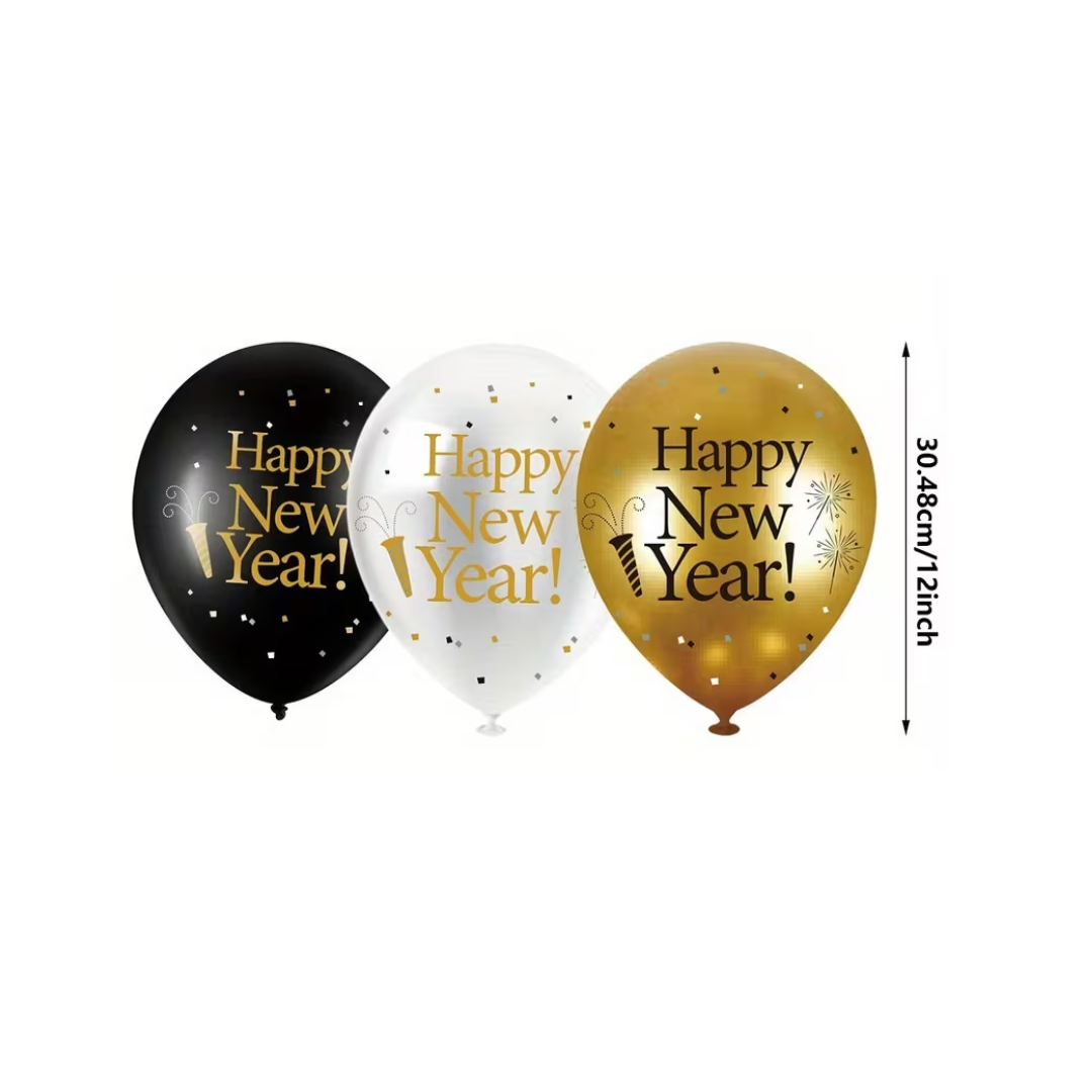 12inch Happy New Year Balloon