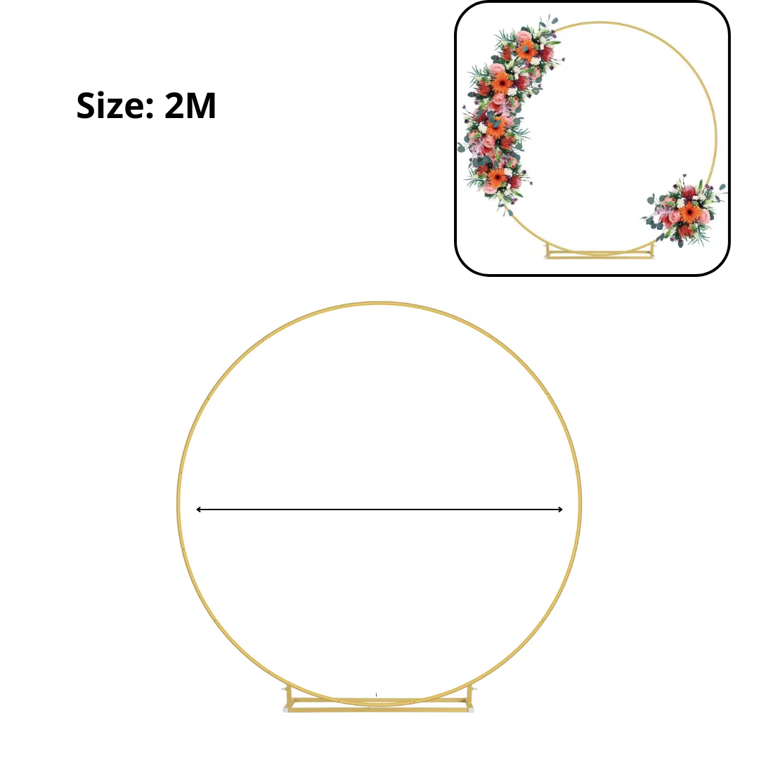 Round Metal Backdrop Stand- 2M