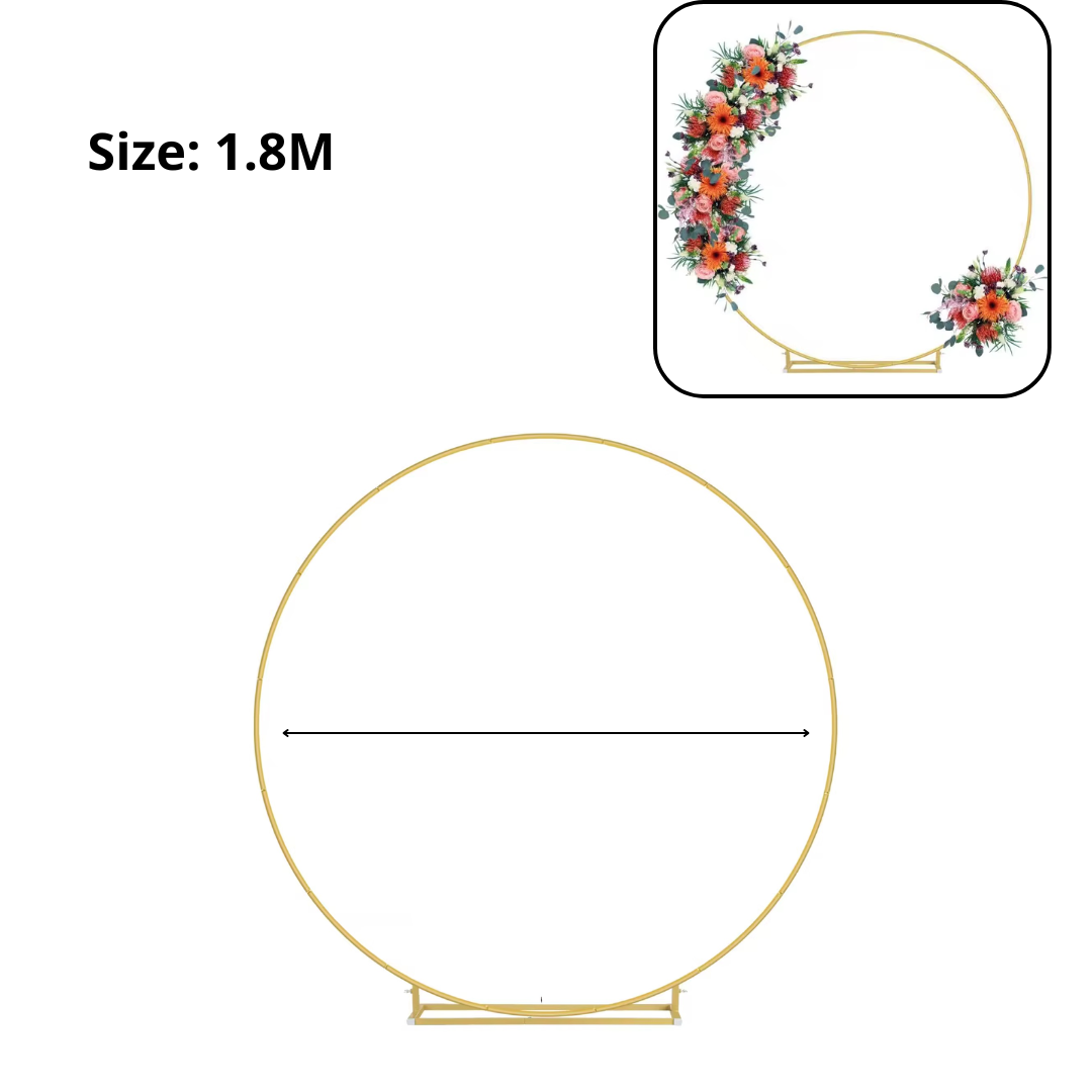 Round Metal Backdrop Stand 1.8M