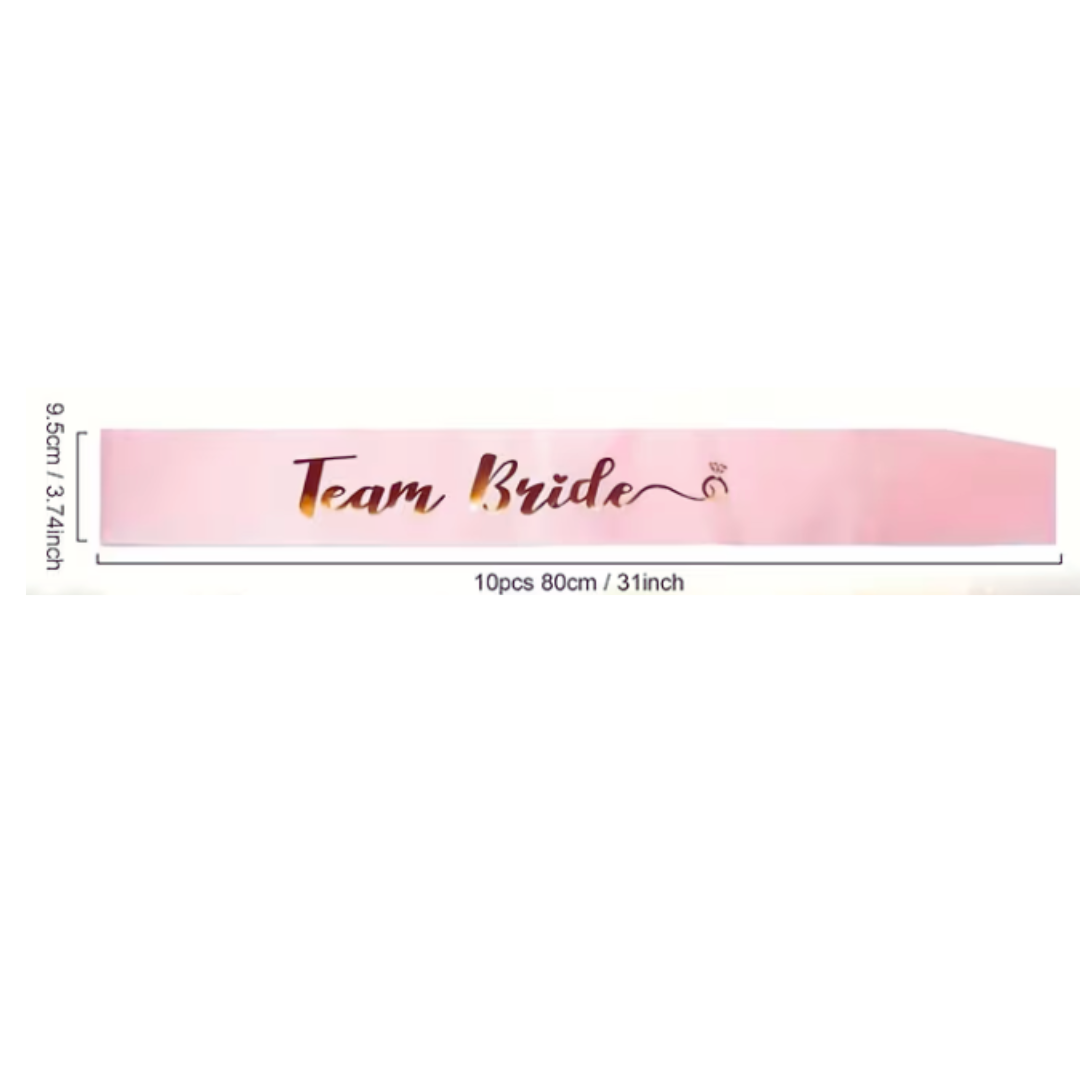 Team Bride sash