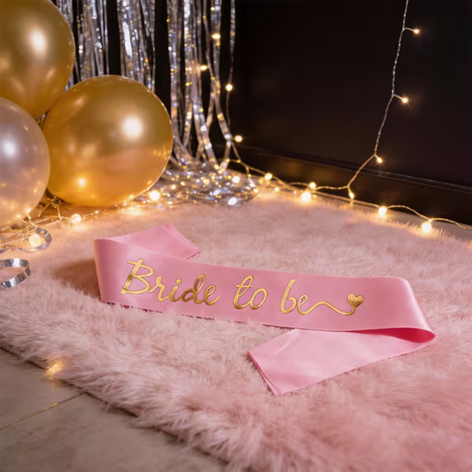 Pink Bride to Be Sash