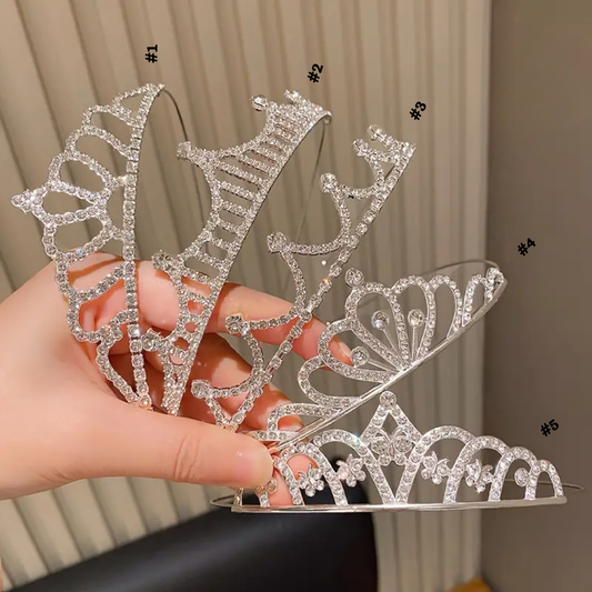 Princess Crowns with Sparkling Rhinestones