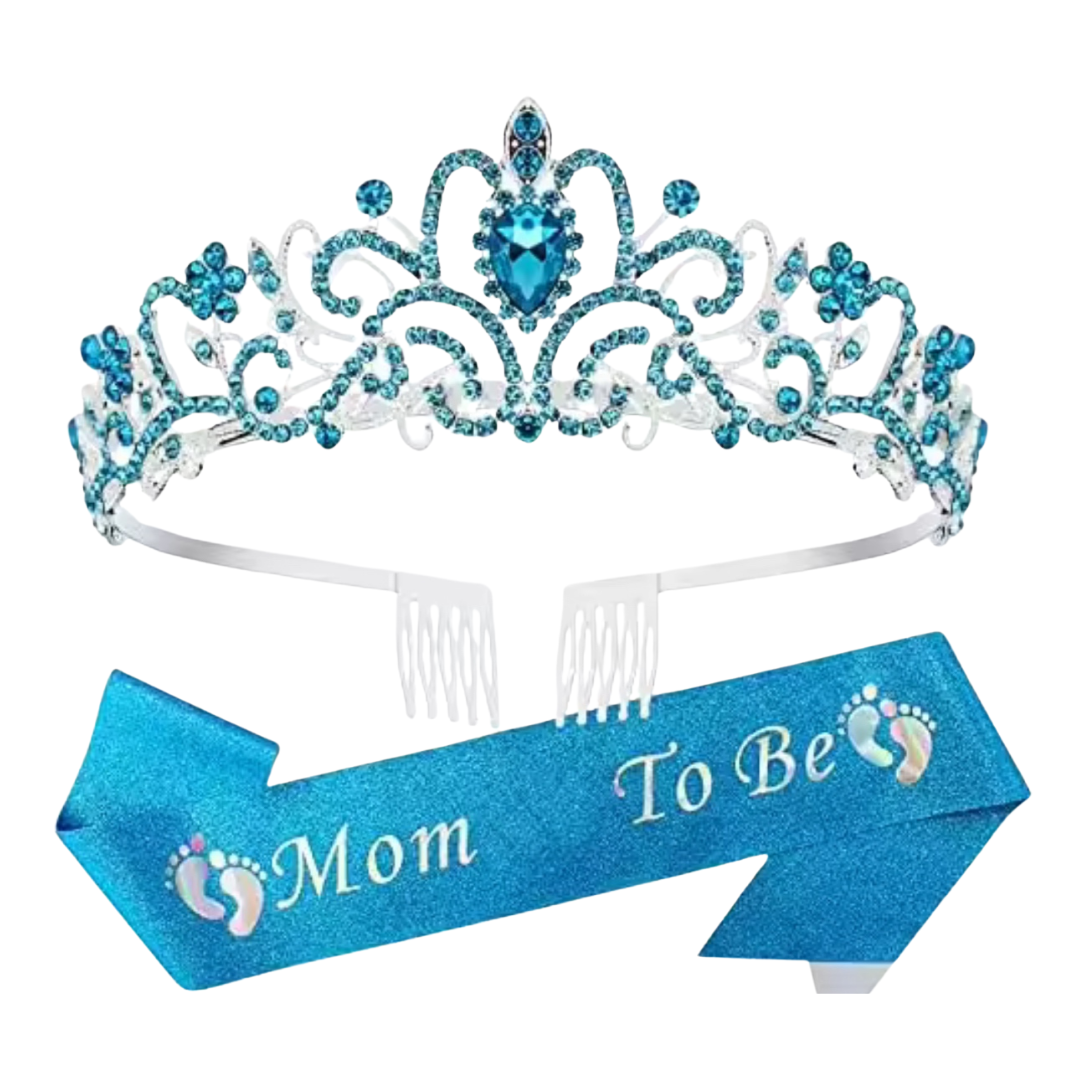 Baby Shower Mommy To Be, Mom To Be, Mummy To be Party Crown & Sash