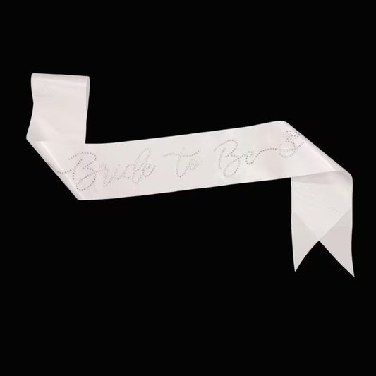 Crystal Rhinestone Bride to be Sash