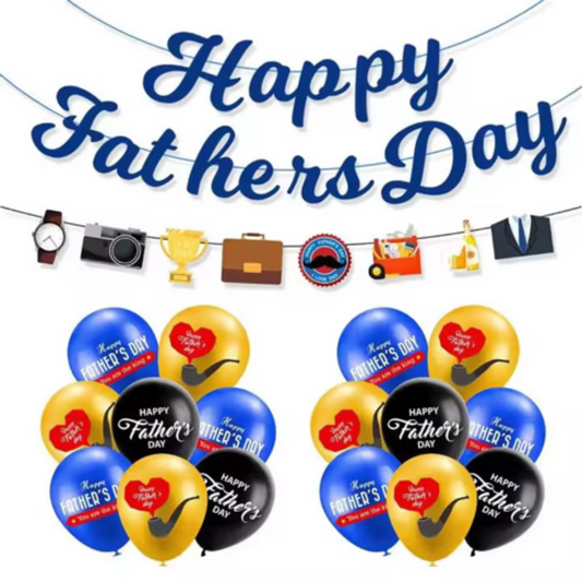 16pcs Father's Day Balloon Set