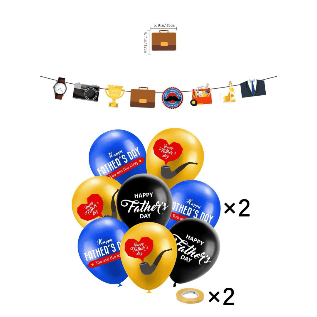 16pcs Father's Day Balloon Set