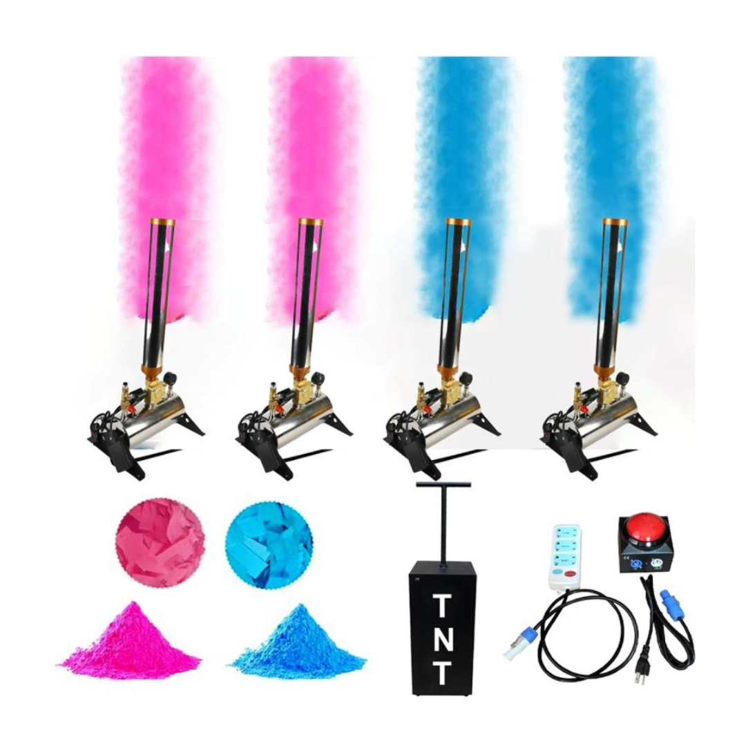 TNT or Remote Triggered Powder and Confetti Burst Machine