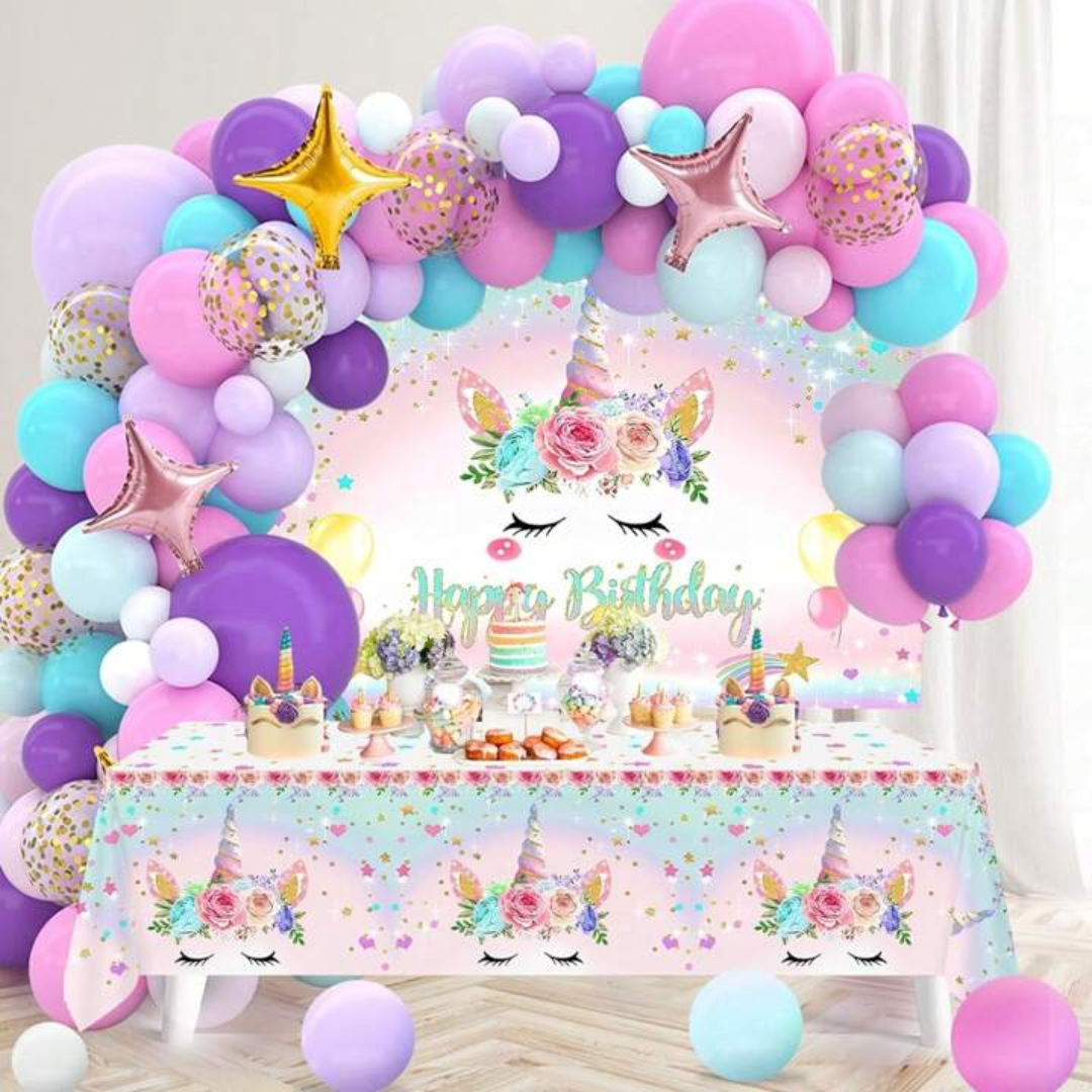 95pcs Unicorn Birthday Party Balloons kit