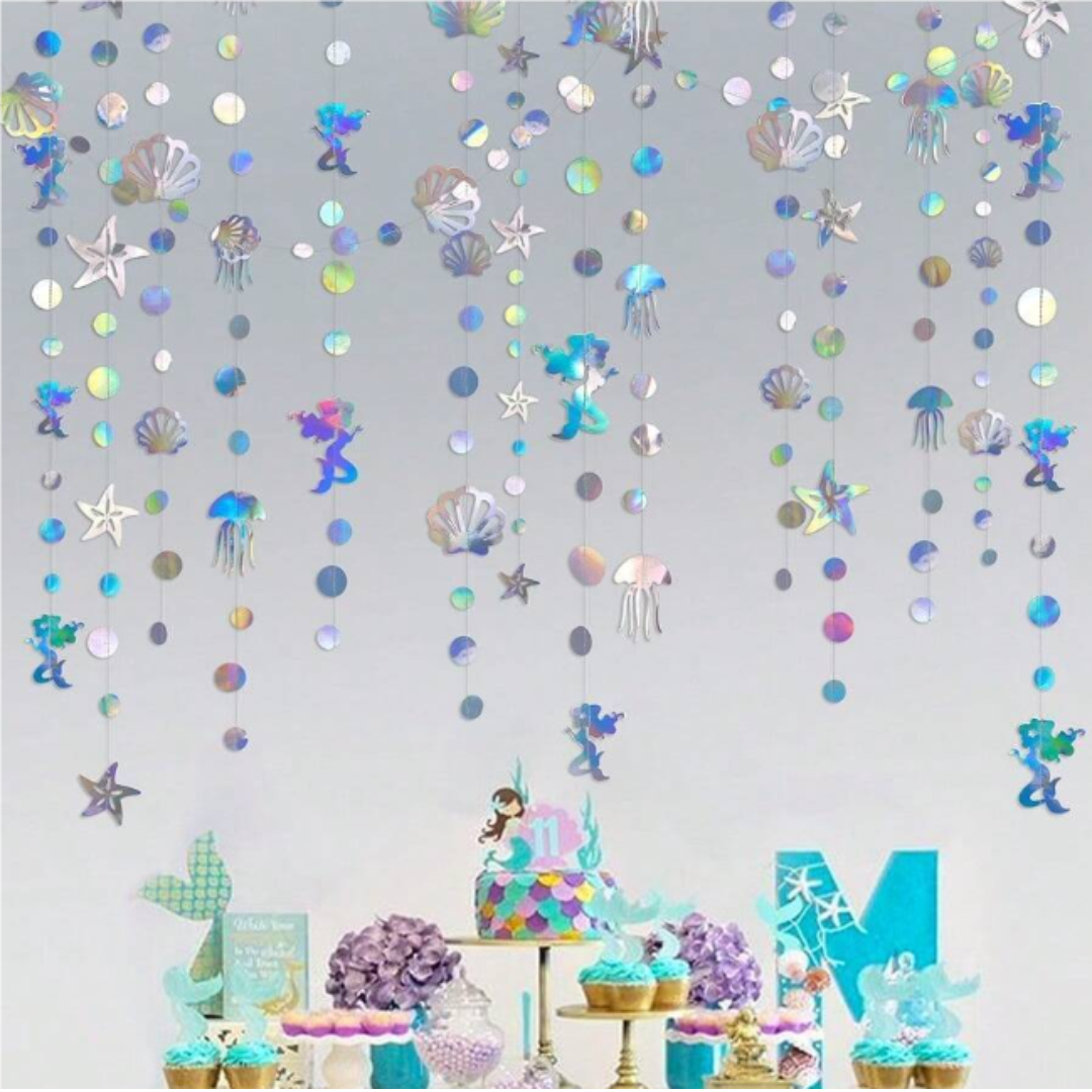 Mermaid Theme Hanging Banner