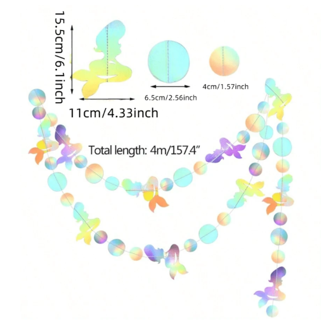 Mermaid Theme Hanging Banner