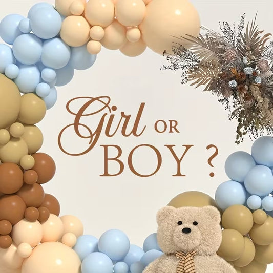 Girl or Boy Wall Backdrop Self Adhesive Sticker