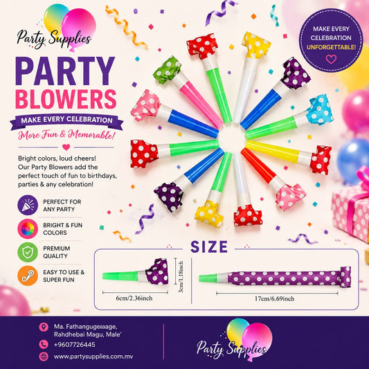 1pcs Polka Dot Party Blowers
