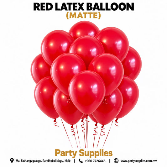 Red Latex Balloon (Matte)