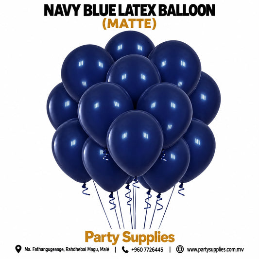 Navy Blue Latex Balloon (Matte)