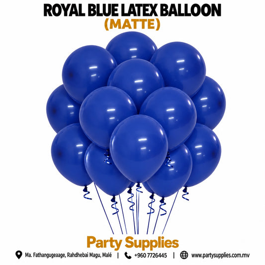 Royal Blue Latex Balloon (Matte)