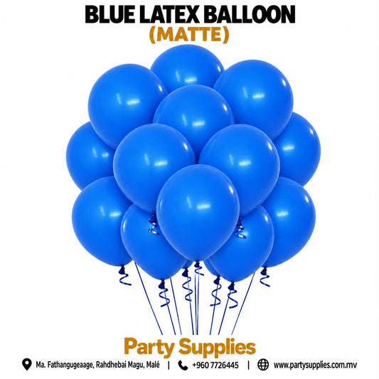 Blue Latex Balloon (Matte)