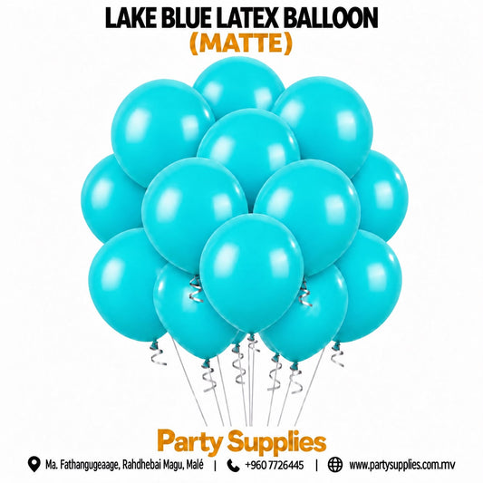 Lake Blue Latex Balloon (Matte)