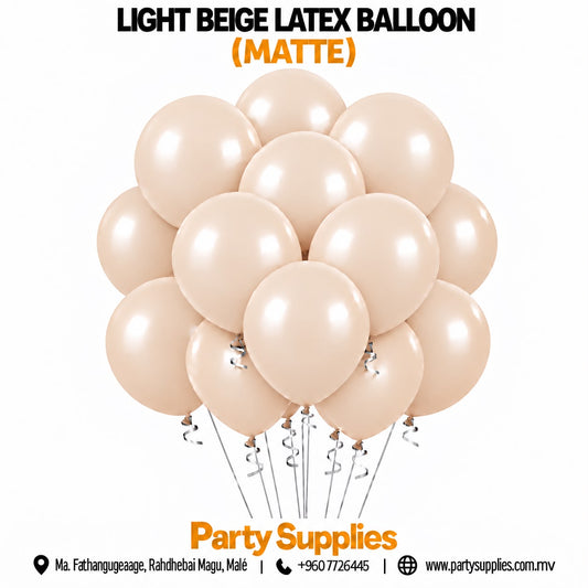 Light Beige Latex Balloon (Matte)