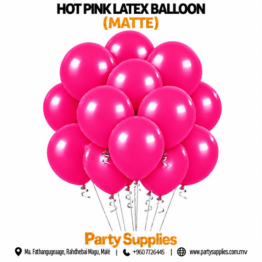 HotPink Latex Balloon (Matte)