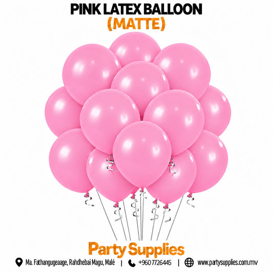 Pink Latex Balloon (Matte)