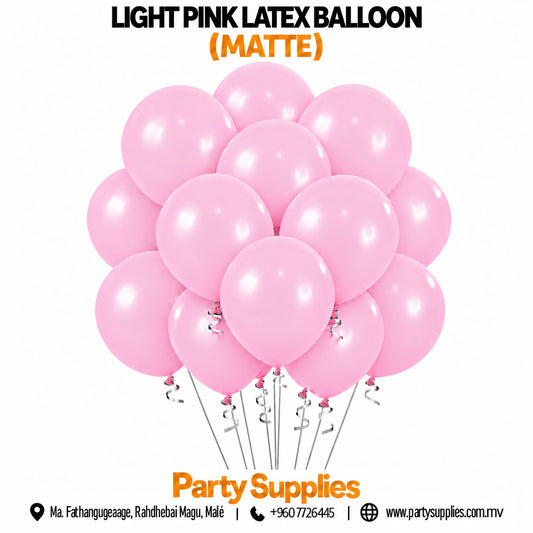 Light Pink Latex Balloon (Matte)