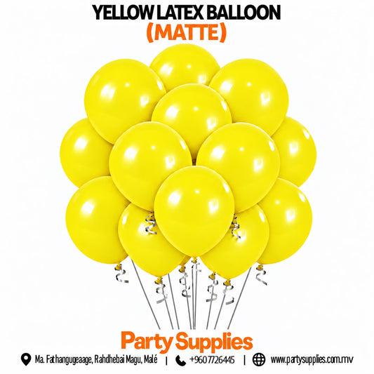 Yellow Latex Balloon (Matte)