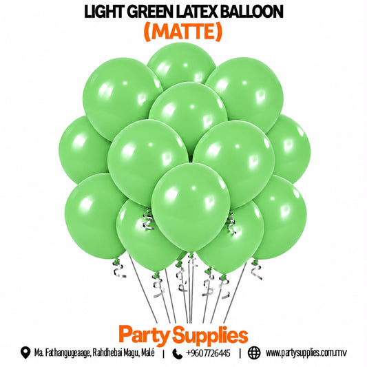 Light Green Latex Balloon (Matte )