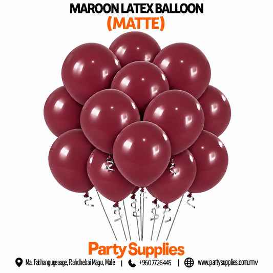Maroon Latex Balloon (Matte)