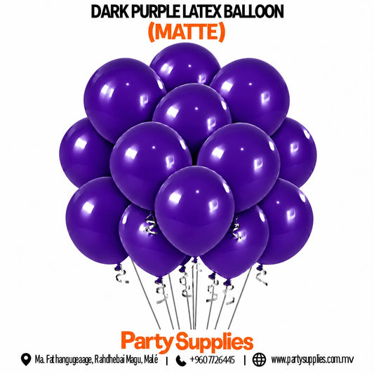 Dark Purple Latex Balloon (Matte)