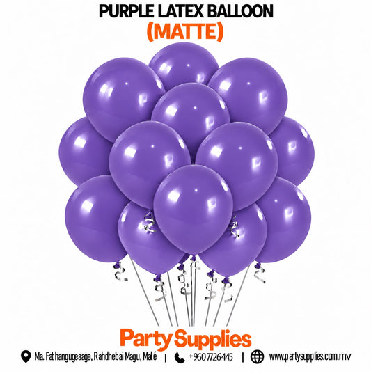 Purple Latex Balloon (Matte)