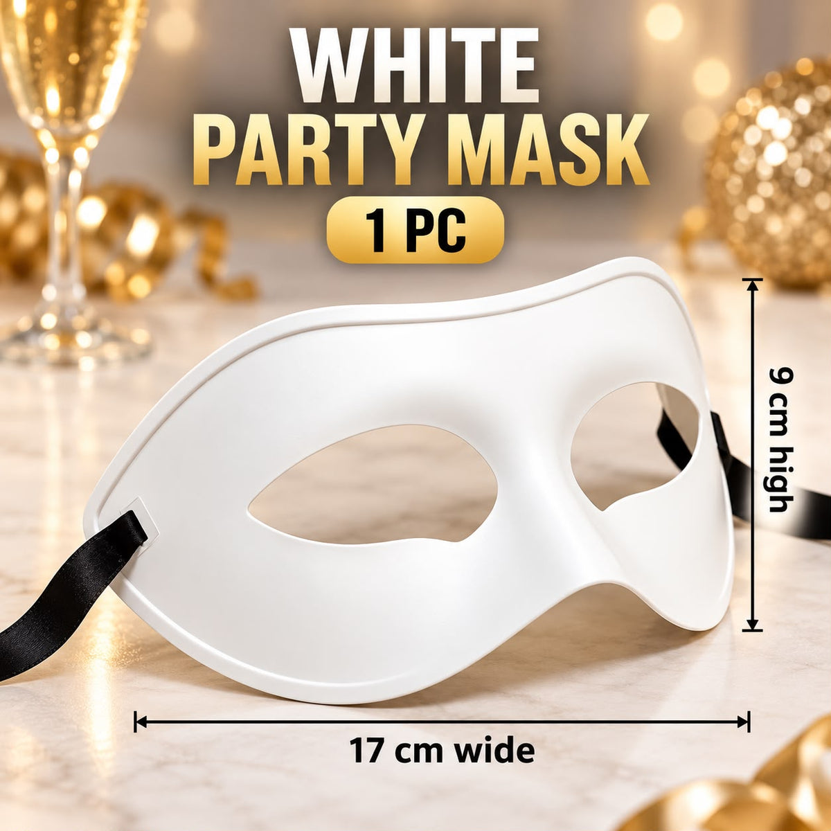 Men’s White Party Mask